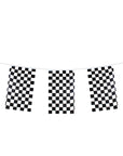 Black and White Checkered Rectangle Bunting Flags