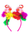 Hawaiian Flamingo and Flower Hairband