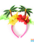 Hawaiian Palm Tree and Flower Hairband