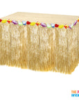 Hawaiian Grass Table Skirt (Natural)