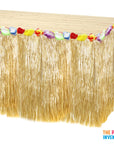 Hawaiian Grass Table Skirt (Natural)