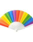 Rainbow Hand Held Fan (Vertical Stripe)