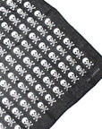 Skull Grid Patterned Bandana