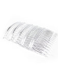 Clear Tooth Hair Comb Clips (5pk)
