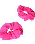 Fluro Pink Hair Scrunchie (2pk)