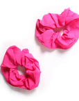 Fluro Pink Hair Scrunchie (2pk)