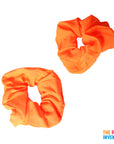 Fluro Orange Hair Scrunchie (2pk)