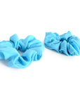 Fluro Blue Hair Scrunchie (2pk)