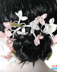Flower Hair Piece (Pink & White)