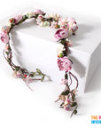 Purple Floral and Vine Hairpiece