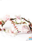 Pink Floral and Vine Hairpiece