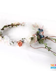 Deluxe Flower Crown with Veil and Fruits