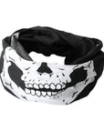 Skull Mouth Black Tube Bandana