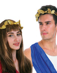 Gold Leaf Wreath Headpiece