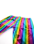 Rainbow Metallic Long Shorts
