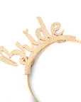 Bride Glitter Headband (Gold)