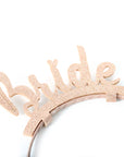 Bride Glitter Headband (Rose Gold)