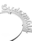 Bridesmaid Glitter Headband (Silver)
