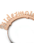 Bridesmaid Glitter Headband (Rose Gold)