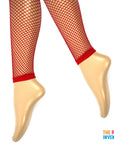 Red Fishnet Leggings
