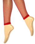 Red Fishnet Leggings