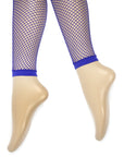 Blue Fishnet Leggings