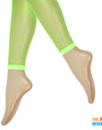 Green Fishnet Leggings