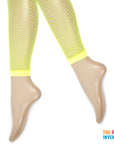 Yellow Fishnet Leggings
