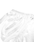 White Metallic Shorts