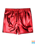 Red Metallic Shorts