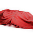 Red Metallic Shorts