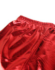 Red Metallic Shorts
