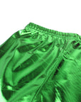 Green Metallic Shorts
