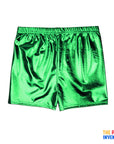 Green Metallic Shorts