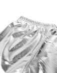 Silver Metallic Shorts