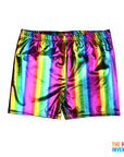 Rainbow Metallic Shorts