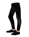 Children's Metallic Leggings (Black)