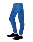 Children's Metallic Leggings (Light Blue)