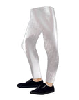 Children's Metallic Leggings (Silver)