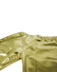 Gold Metallic Long Shorts