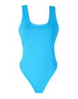 Fluro Blue 80s Leotard