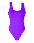 Fluro Purple 80s Leotard