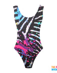 Animal Paint Pattern 80s Leotard
