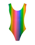 Rainbow Metallic 80s Leotard