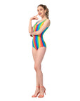 Adult Rainbow Stripe Leotard