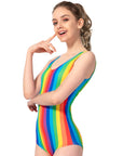Adult Rainbow Stripe Leotard