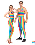Adult Rainbow Unitard Jumpsuit