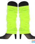Fluro Lime Green Leg Warmers