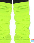 Fluro Lime Green Leg Warmers