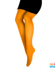 Orange Plain Pantyhose